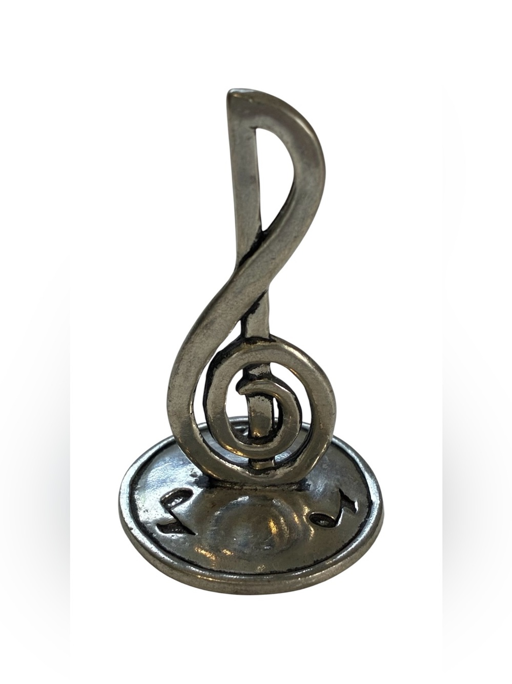 PEWTER RING HOLDER TREBLE CLEF BASIC SPIRIT NOVA SCOTIA